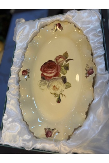 ROY KING Esterhomedecor Porcelain Oval Boat Plate 35*22cm