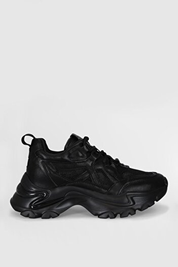 Lufian Lace-Up Comfort Sole Women's Sneaker Casual Sports Shoes Black