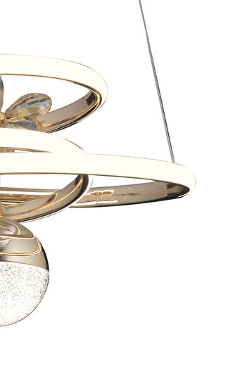 Seba ROSE GOLD ŞEKER Ledli Salon Mutfak Oda Oturma Odası Hol Ledli Sarkıt Avize SB-LD-004