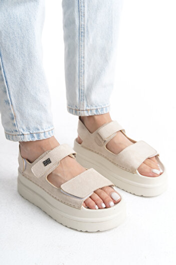 Limeo Double Strap Summer Women's Casual High Wedge Sole Sandals Shoes