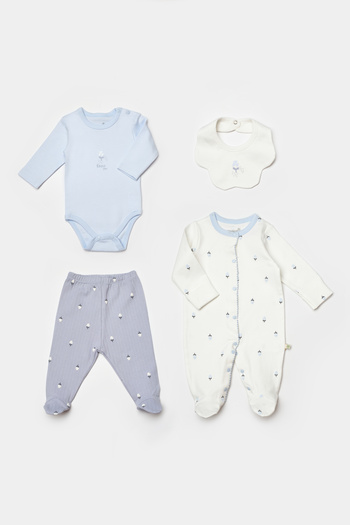 Biorganic Love Floral Organic 4 Piece Tulle Set