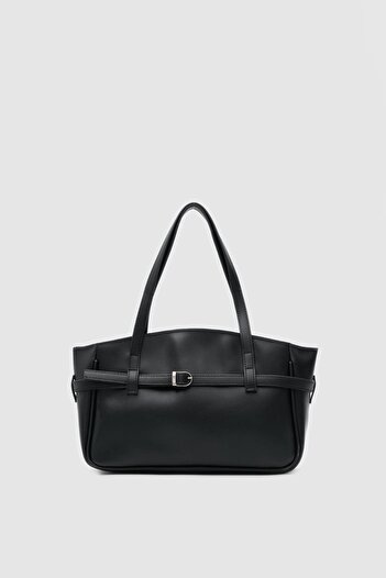 Shule Bags Geantă elegantă de mână și crossbody neagră
