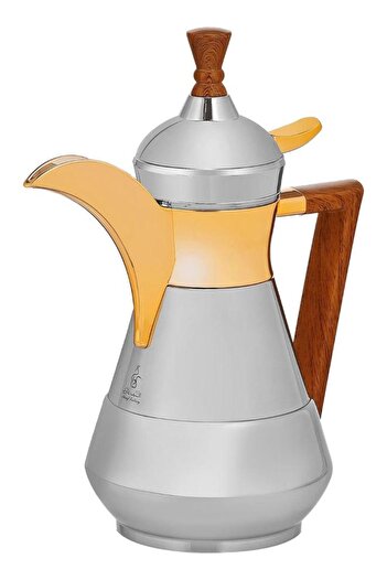 ALSAIF Sulaiman Dallah Steel 0.6 Liters Golden Silver