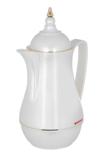 ALSAIF Rotpunkt Glass Thermos 0.5 Litres Plastic Body Light Beige