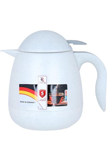 ALSAIF Granite Thermos 0.5 Liters Press White