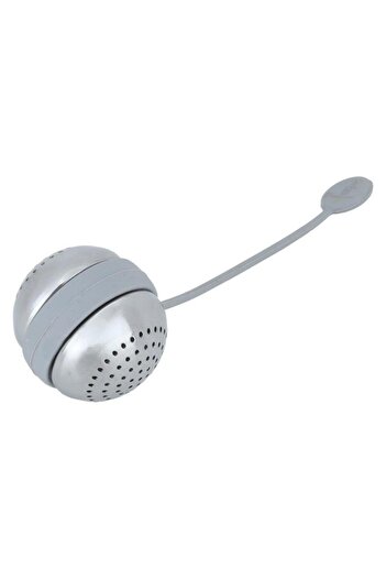 ALSAIF Steel Tea Strainer Ball Shape Silver