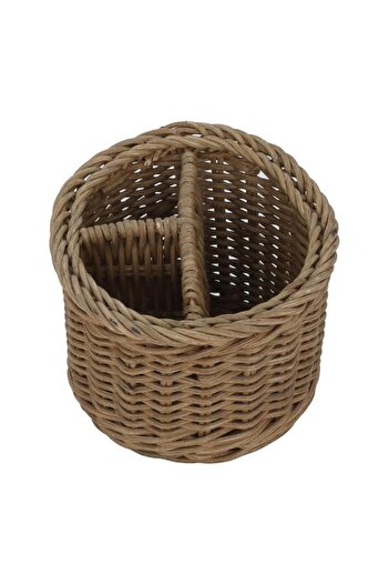 ALSAIF Round Wicker Serving Basket 3 Pieces 13