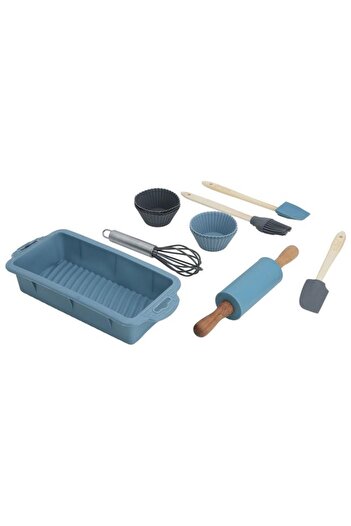 ALSAIF Silicone Cake Tools Set 12 Pieces Blue