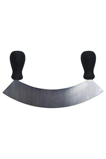 ALSAIF Steel Molokhiya Slicer 8 Cm Black Silver Handle