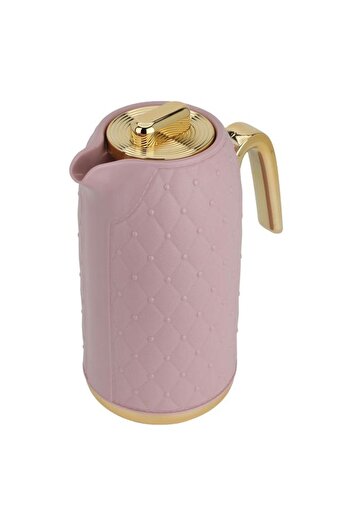 ALSAIF Plastic Thermos (Rattan) 1 Liter Pink