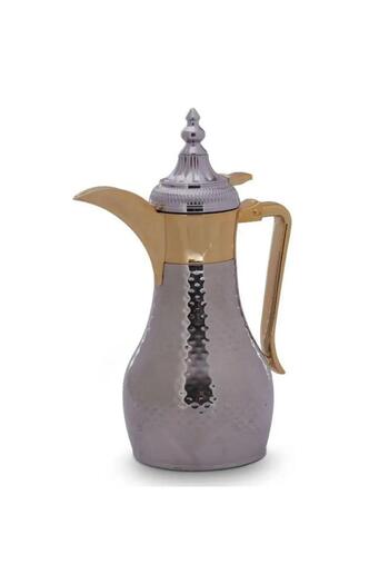 ALSAIF Tamim Dallah Steel 600 Ml Golden Silver