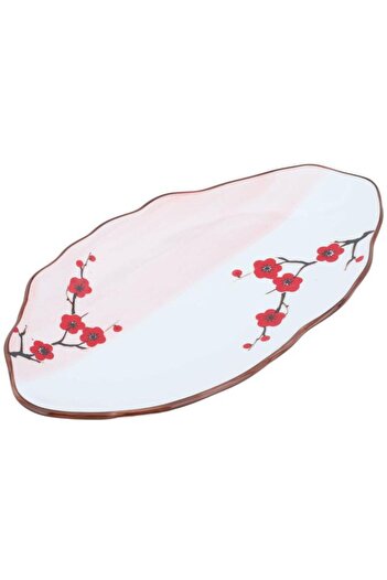 ALSAIF Porcelain Dessert Plate 12 Inches Oval White