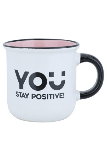 ALSAIF Porcelain Mug 100 Ml With Black White Handle