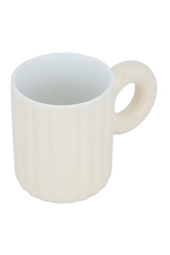 ALSAIF Mug With Porcelain Round Handle 400 Ml Beige