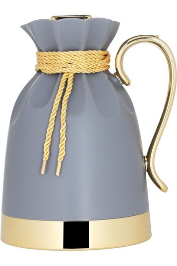 ALSAIF Balqis Plastic Thermos 1 Liter Dark Grey