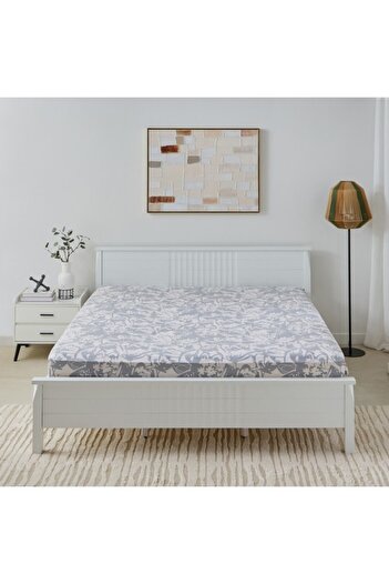 Home Box Aurora Heya Printed Cotton King Fitted Sheet 180x200+33 cm