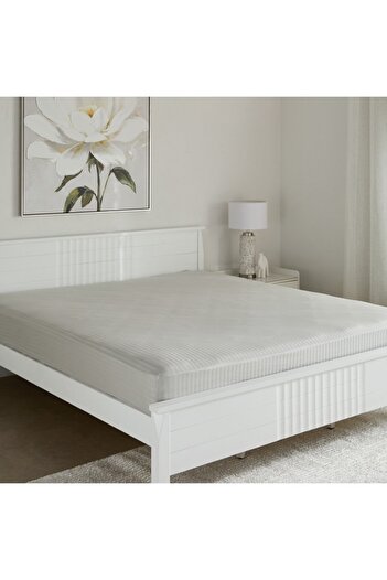 Home Box Hamilton Satin Striped King Fitted Sheet 180x200+36 cm