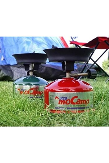gaman 3 in 1 İksa Mocamp Çakmak Gazlı Pratik Kamp Ocağı - Piknik Ocağı + 3 Kanatlı Rüzgarlık Seti