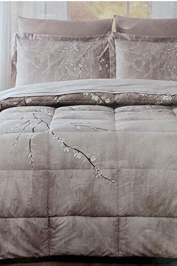 Özdilek Özdi̇lek Sleeping Set Rf Ck Beige White Sakura (B)