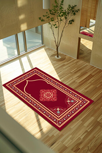 Filamente Decorative Digital Printed Non-Slip Base Prayer Rug Prayer 70X125