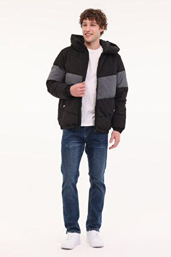 Kinetix ML BAGX COAT 4PR Siyah Erkek Kısa Kaban