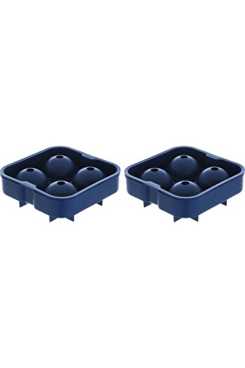 ALSAIF So Plastic Ice Cube Tray 12 X 12 X 5 Cm 2 Pieces Blue