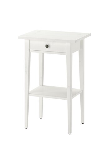 erorex Bedside table, white stain, 46x35 cm