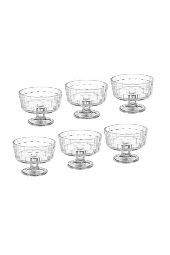 Blinkmax Glass bowl with a multi-use base, 6 pieces