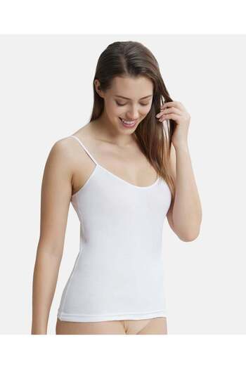 JOCKEY Simple Comfort Spaghetti Top 1487-01 White