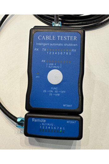 REÇBER Cat 6 Siyah Kablo Dış/İç ortam 10 metre 4x2x23 AWG