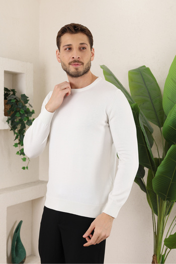İDS COLLECTİON Ανδρικό Πλεκτό Πουλόβερ Fisherman με λαιμόκοψη