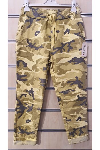 Park Moda Camouflage Pattern Italian Pants