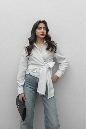 Havoş Ecru Tie Shirt