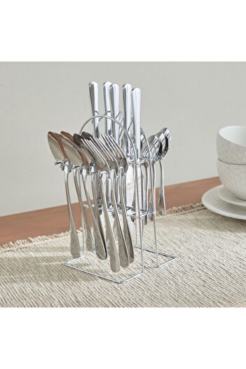 Home Box Hampton 24-Piece Dinnerware Set with Stand