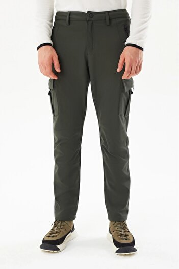 Exuma Men's Khaki Outdoor Softshell Pants 2413007