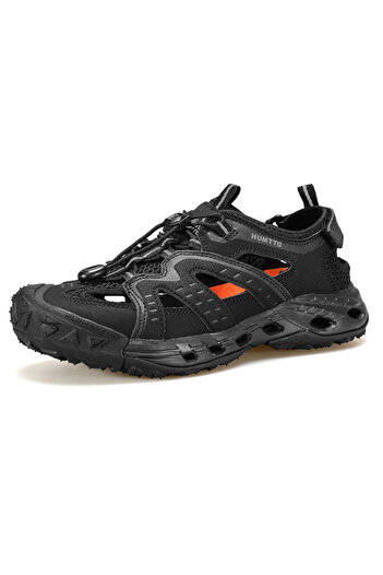 Genel Markalar Outdoor Plaj Erkek Siyah Spor Sandalet Ayakkabı