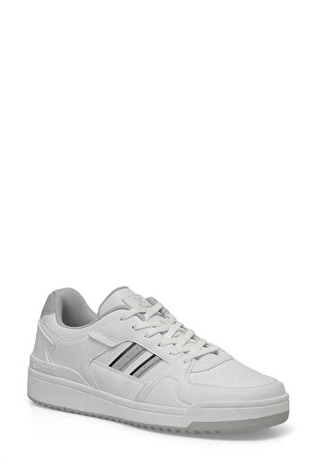 Kinetix White-Grey Men's Sneakers - a 101886811   4W Wilmo Pu 4Pr