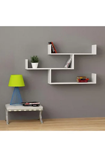 shelves 3-Piece Wall Mounted Floating Shelves - White