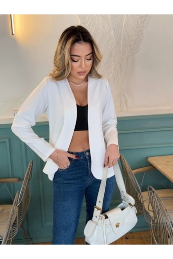 NORA Boutique Γυναικείο μακρυμάνικο μπλέιζερ με ανοιχτό μπροστινό μέρος