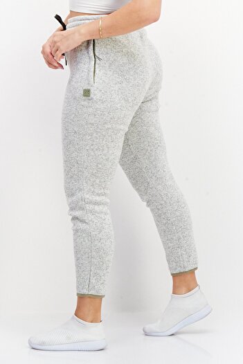 BİLLABONG Women Regular Fit Drawstring Heather Jogger Pants, Light Grey