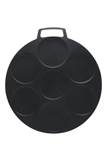 Trust Pro Non Stick Ultra Thick Crepe Pan , 7 Mini Crepe Maker, 45 cm, Brown