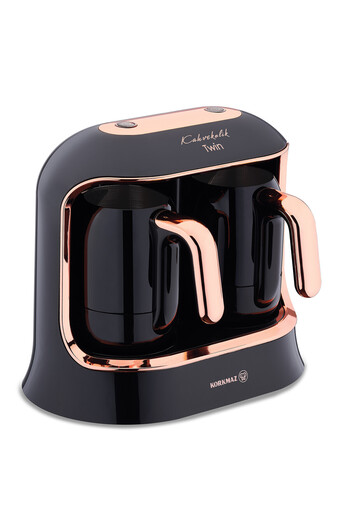 KORKMAZ Deluxe Automatic Coffee Maker 800W Black/Gold