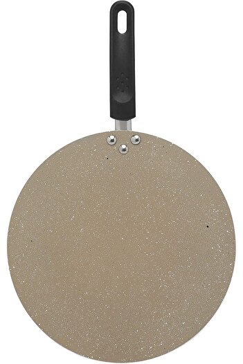 Trust Pro Non Stick Flat Pan Cookware with 2 Layered Ceramic Coating, 34 cm, Ash