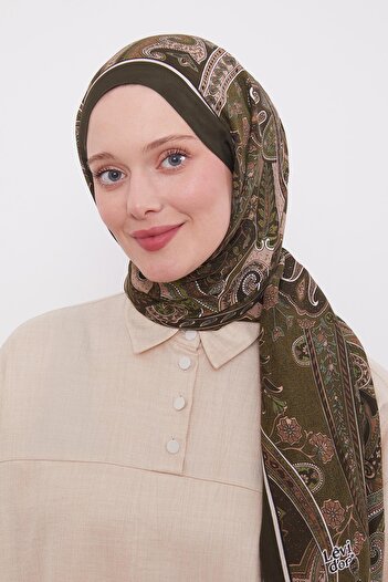 Levidor Green Ethnic Pattern Royal Shawl