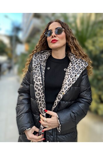 Butik Çift Taraflı İtalyan Şişme Uzun Mont