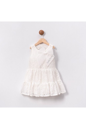 ministok Tansel Bow Lace Girl Dress