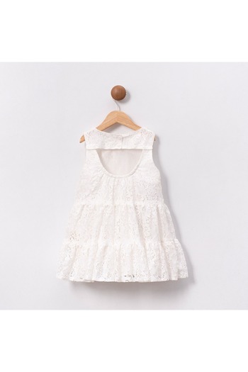 ministok Tansel Bow Lace Girl Dress