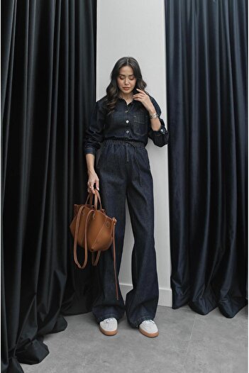 Havoş Dark Blue Tilly Denim Suit