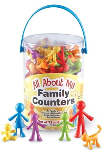Learning Resources All about Me Family Counters, 72 Pieces
