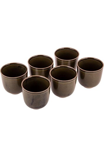 AKDC Ceramic Cup 6Pcs L(7CM) XW(7CM) XH(7CM) Multicolour 2021072815048